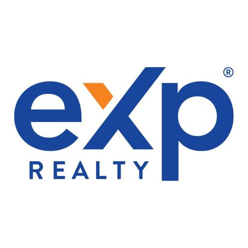 EXP logo in blue and orange